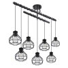 Globo CLASTRA Ceiling Light black, 7-light sources