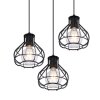 Globo CLASTRA Ceiling Light black, 7-light sources