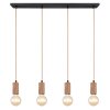 Globo FRIDA Pendant Light brown, black, 4-light sources