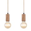 Globo FRIDA Pendant Light brown, black, 4-light sources