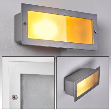 Peria recessed wall light white, 1-light source