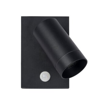 Lucide TAYLOR Outdoor Wall Light black, 1-light source, Motion sensor