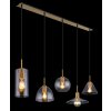 Globo ADARA Pendant Light brass, 5-light sources