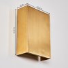 Benin Outdoor Wall Light LED brass, 1-light source