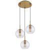 Globo ADARA Pendant Light brass, 3-light sources