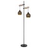 Globo JODIE Floor Lamp Light wood, black, 2-light sources