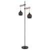 Globo JODIE Floor Lamp Light wood, black, 2-light sources