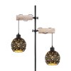 Globo JODIE Floor Lamp Light wood, black, 2-light sources