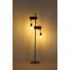Globo LUDI Floor Lamp grey, Dark wood, 2-light sources