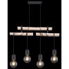 Globo HERMINE Pendant Light black, 4-light sources