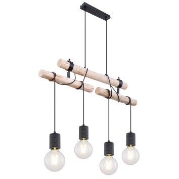 Globo HERMINE Pendant Light black, 4-light sources