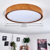 Nexo Ceiling Light LED Wood like finish, white, 1-light source