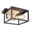 Globo HAGAR Ceiling Light Light wood, black, 1-light source