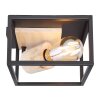 Globo HAGAR Ceiling Light Light wood, black, 1-light source
