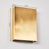 Benin Wall Light LED brass, 2-light sources