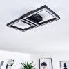 Cavareno Ceiling Light LED black, 1-light source