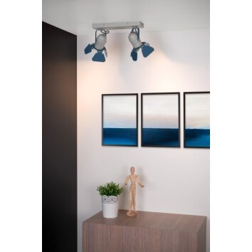 Lucide PICTO Ceiling Light blue, grey, 2-light sources