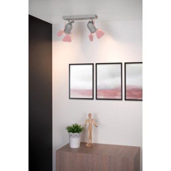 Lucide PICTO Ceiling Light grey, pink, 2-light sources