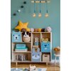 Lucide POLA Pendant Light blue, Light wood, 3-light sources