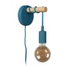Lucide Pola Wall Light blue, Light wood, 1-light source