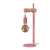 Lucide Pola Table lamp Dark wood, pink, 1-light source