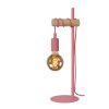 Lucide Pola Table lamp Dark wood, pink, 1-light source