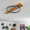 Pompu Ceiling Light LED Light wood, black, 1-light source
