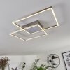 Torresella Ceiling Light LED matt nickel, 2-light sources, Remote control