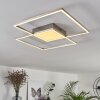 Torresella Ceiling Light LED matt nickel, 2-light sources, Remote control