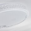 Suno Ceiling Light LED transparent, clear, white, 1-light source, Remote control