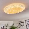 Suno Ceiling Light LED transparent, clear, white, 1-light source, Remote control