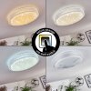 Suno Ceiling Light LED transparent, clear, white, 1-light source