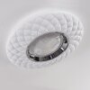 Roseto Ceiling Light LED chrome, transparent, clear, white, 1-light source, Remote control