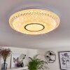 Avoriaz Ceiling Light LED transparent, clear, white, 1-light source, Remote control