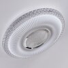 Avoriaz Ceiling Light LED transparent, clear, white, 1-light source, Remote control