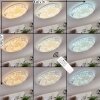 Avoriaz Ceiling Light LED transparent, clear, white, 1-light source, Remote control