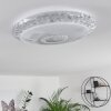 Avoriaz Ceiling Light LED transparent, clear, white, 1-light source, Remote control