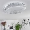 Avoriaz Ceiling Light LED transparent, clear, white, 1-light source, Remote control