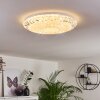 Avoriaz Ceiling Light LED transparent, clear, white, 1-light source, Remote control