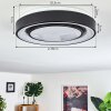 Grimacco Ceiling Light LED black, 1-light source, Colour changer