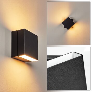 Fontanile Outdoor Wall Light LED black, white, 1-light source
