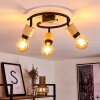 Sezze Ceiling Light Light wood, black, 3-light sources