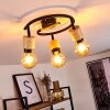 Sezze Ceiling Light Light wood, black, 3-light sources