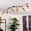 Sezze Ceiling Light Light wood, black, 6-light sources