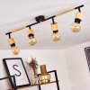 Sezze Ceiling Light Light wood, black, 4-light sources