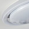 Laganadi Ceiling Light LED chrome, 1-light source, Remote control, Colour changer