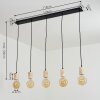 Vasanello Pendant Light black, 5-light sources