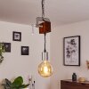 Hautahi Pendant Light grey, Dark wood, 1-light source