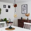 Hautahi Pendant Light grey, Dark wood, 1-light source