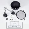 Ogho Pendant Light black, 1-light source